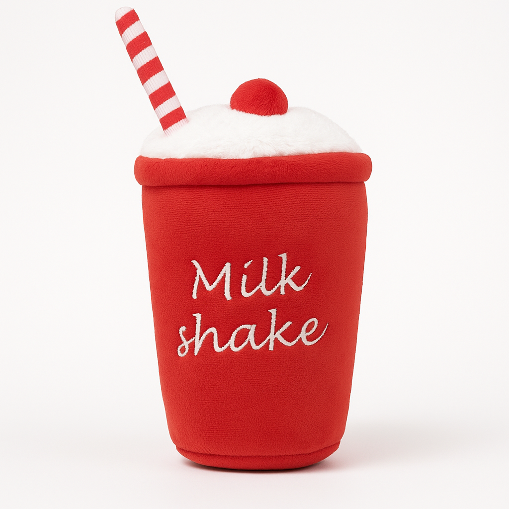 Milkshake beker hondenspeeltje S rood | Floofr