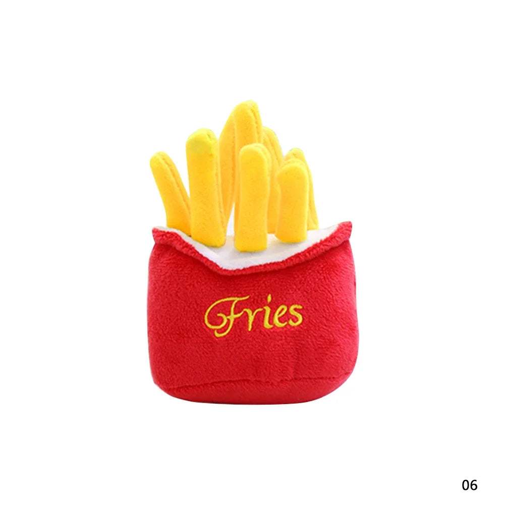 Pluche piepspeeltje hond bot groente & fruit kauwspeelgoed | Floofr