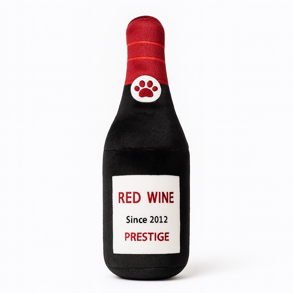 Champagne Flessen hondenspeeltje M | Floofr
