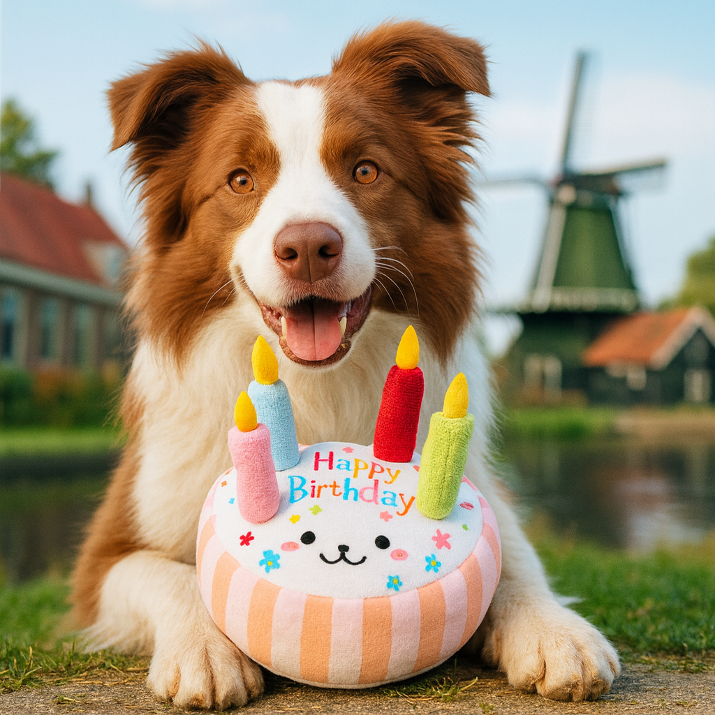 Verjaardagstaart hondenspeeltje S | Floofr