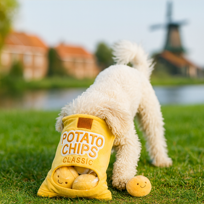 Chipszak hondenspeeltje S (pluche) | Floofr