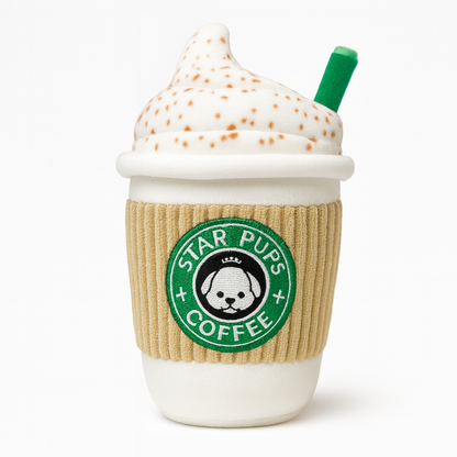 Koffiebeker hondenspeeltje met pieper | Floofr