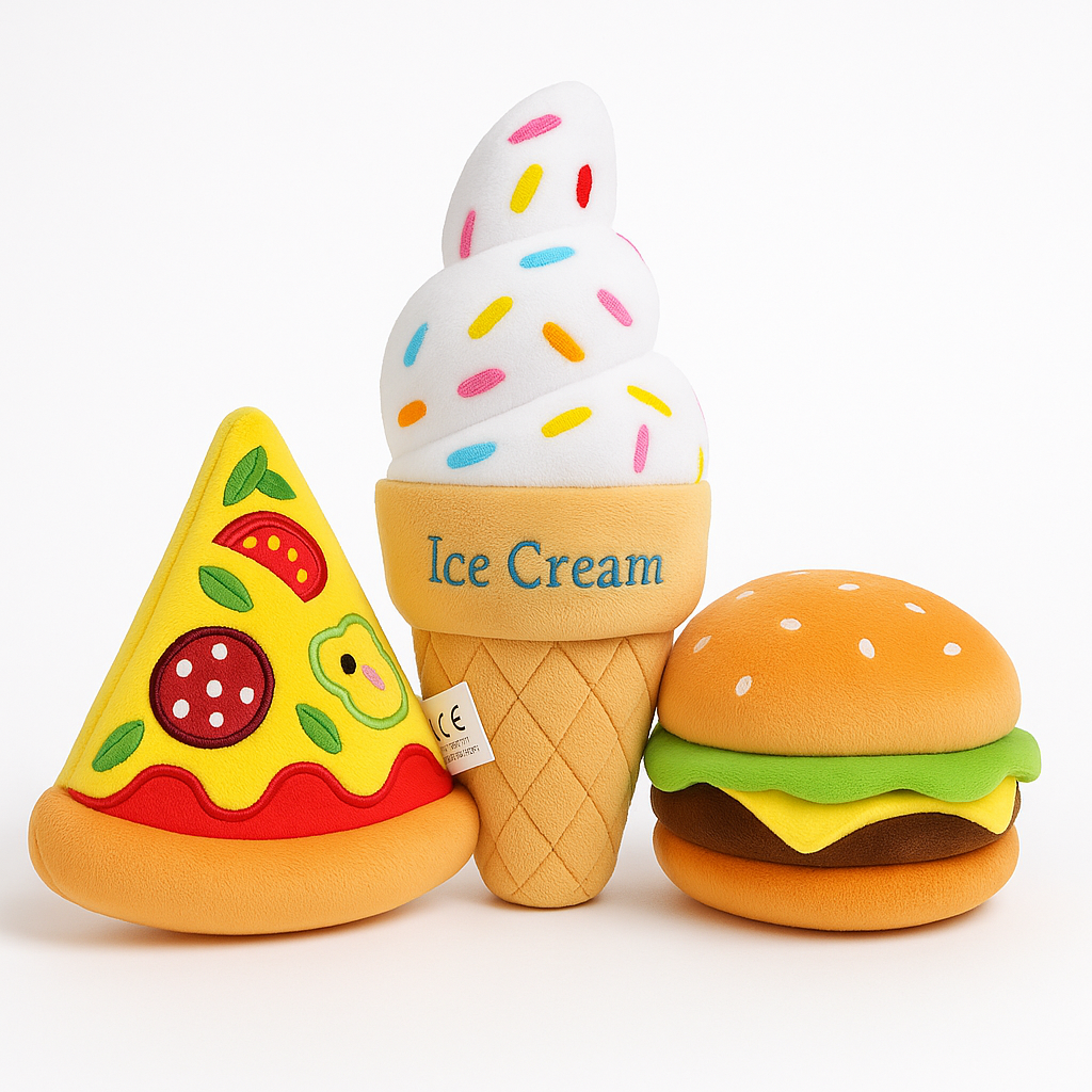 Snack Time hondenspeeltje S (pluche & pieper) | Floofr