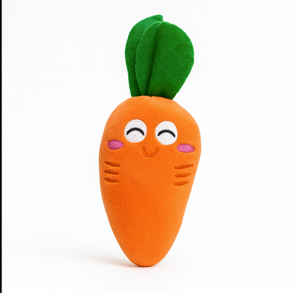 Wortel hondenspeeltje S met pieper | Floofr