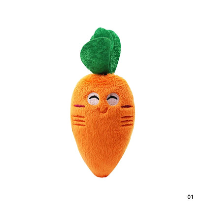 Wortel hondenspeeltje S met pieper | Floofr