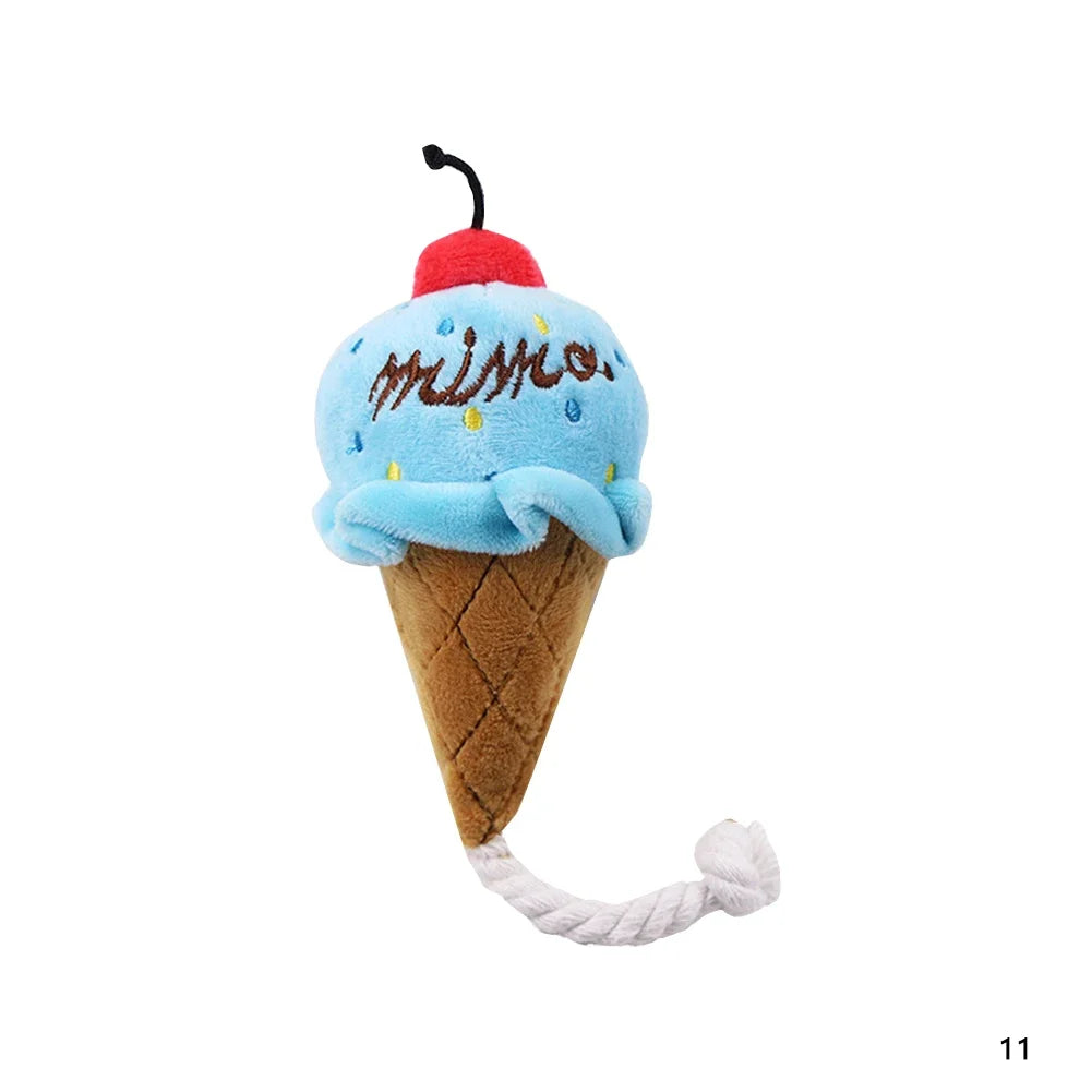 Pluche piepspeeltje hond bot groente & fruit kauwspeelgoed | Floofr