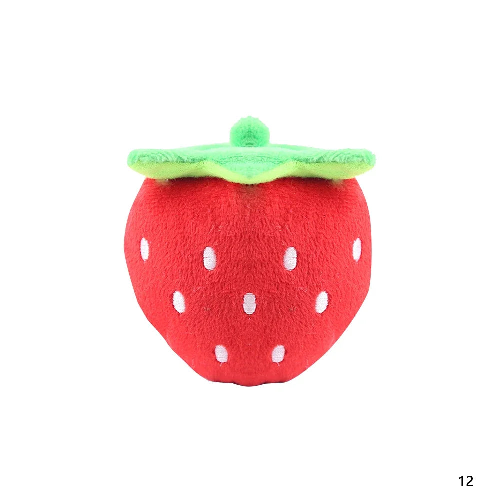 Pluche piepspeeltje hond bot groente & fruit kauwspeelgoed | Floofr