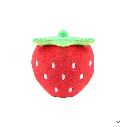 Pluche piepspeeltje hond bot groente & fruit kauwspeelgoed | Floofr