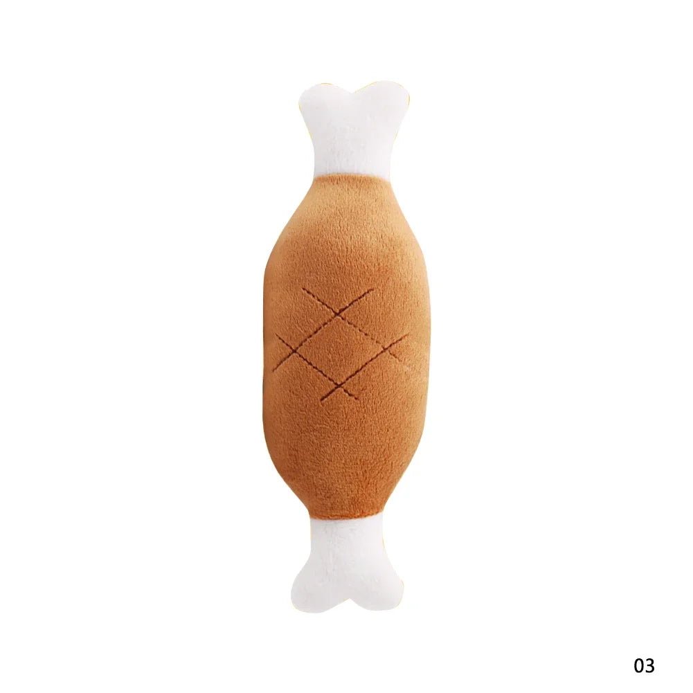 Pluche piepspeeltje hond bot groente & fruit kauwspeelgoed | Floofr