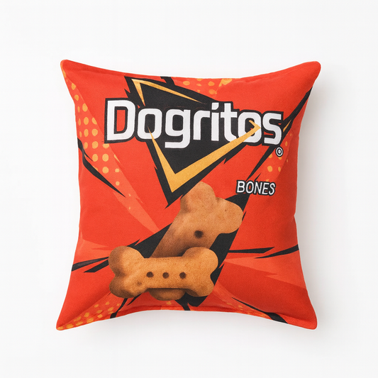 Chipszak hondenspeeltje pluche met piep | Floofr