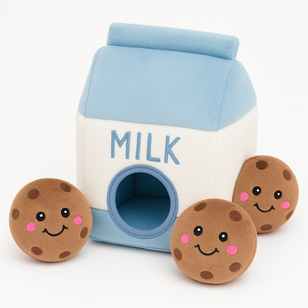 Snuffelspeelgoed hond S melk & koekjes voerpuzzel | Floofr