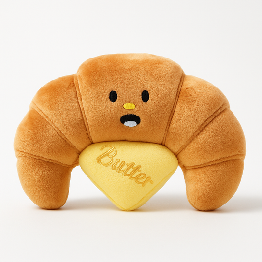 Croissant hondenspeeltje (snuffel & squeak) | Floofr